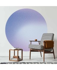 Apvalūs fototapetai - Viržių rūkas violetiniais tonais