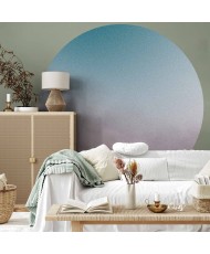 Apvalūs fototapetai - Prislopintų spalvų nostalgijos gradientas