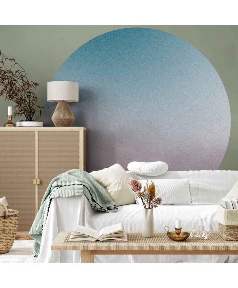 Apvalūs fototapetai - Prislopintų spalvų nostalgijos gradientas