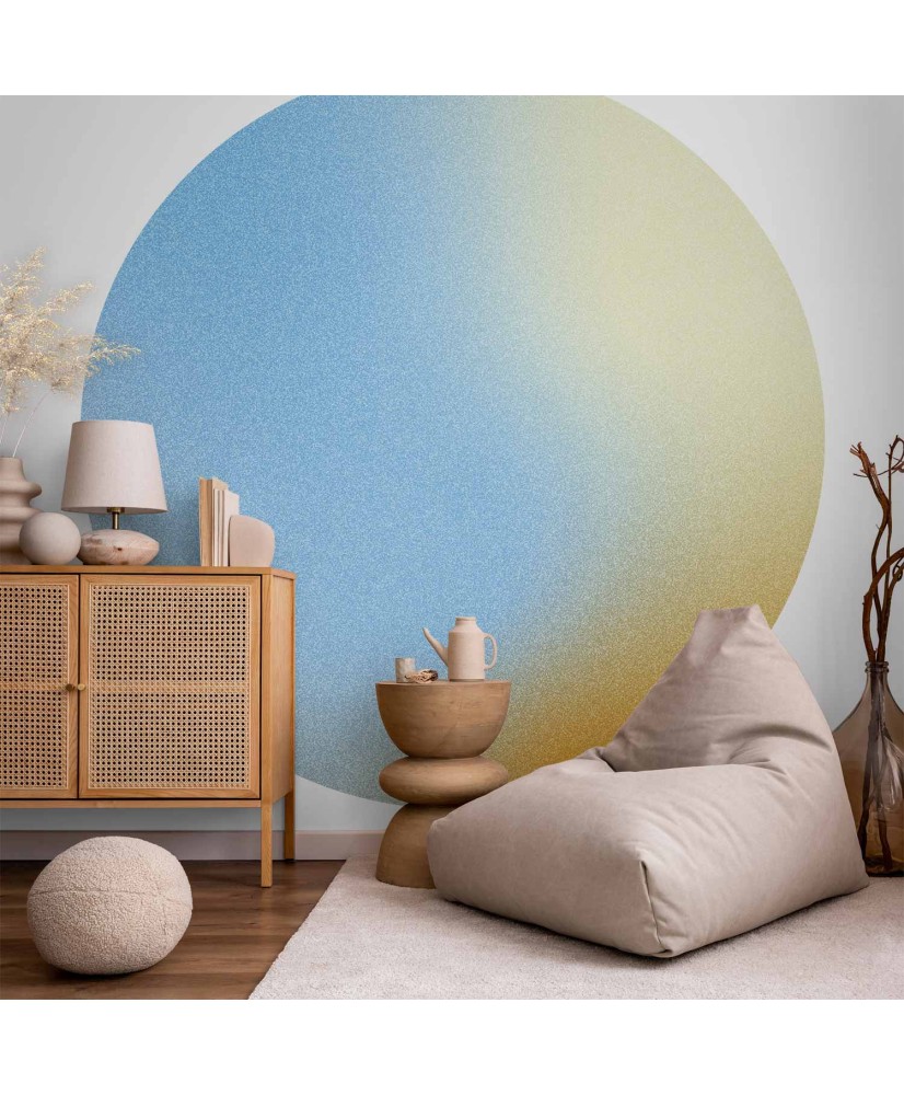 Apvalūs fototapetai - Ryškių spalvų energingas gradientas