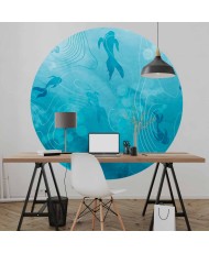 Apvalūs fototapetai - Japoniškas tvenkinys