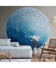 Apvalūs fototapetai - Jūros gelmės