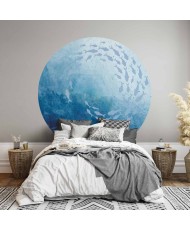 Apvalūs fototapetai - Jūros gelmės