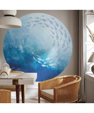 Apvalūs fototapetai - Jūros gelmės