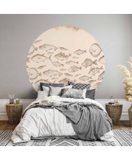 Apvalūs fototapetai - Subtilios žuvys