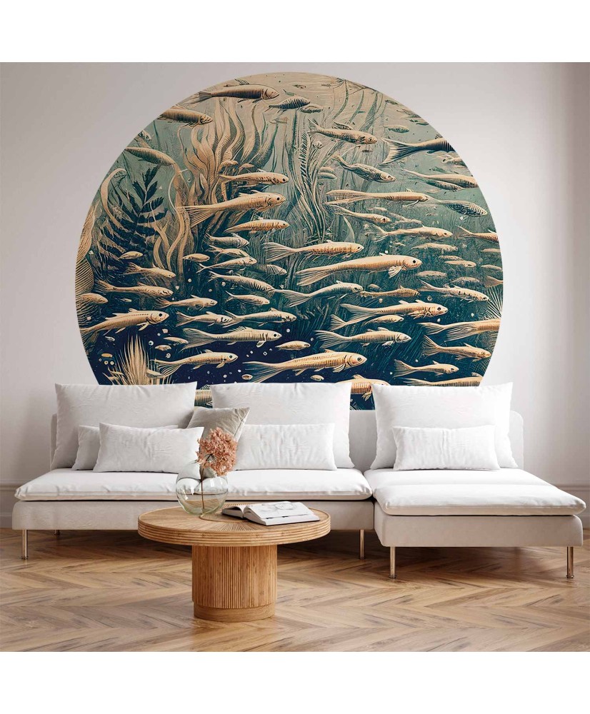 Apvalūs fototapetai - Vandenyno gamta