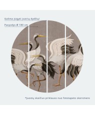 Apvalūs fototapetai - Auksinis disko rutulys