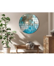 Apvalus paveikslas ant drobės - Dangaus žydrumo disko rutulys