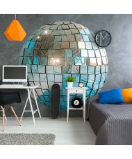 Apvalūs fototapetai - Dangaus žydrumo disko rutulys