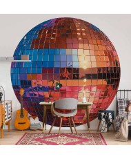 Apvalūs fototapetai - Sendinto aukso disko rutulys