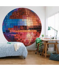 Apvalūs fototapetai - Sendinto aukso disko rutulys