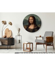 Apvalus paveikslas ant drobės - Leonardo da Vinci Mona Liza