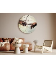 Apvalus paveikslas ant drobės - Adomo sutvėrimas