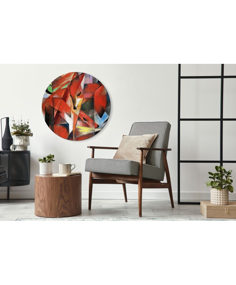 Apvalus paveikslas ant drobės - Franz Marc Lapės