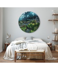 Apvalus paveikslas ant drobės - El Greco Toledo vaizdas