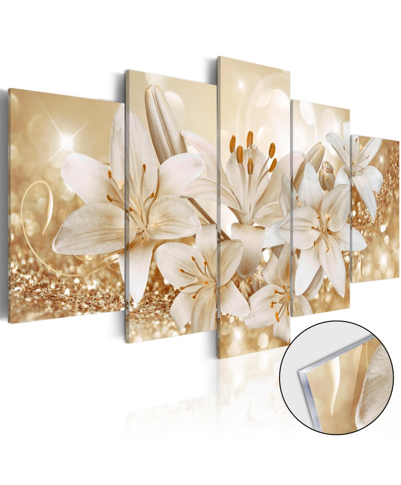 Akrilinis paveikslas – Auksinė puokštė