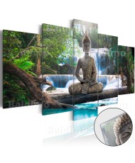 Akrilinis paveikslas – Buda ir krioklys