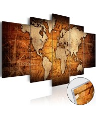 Akrilinis paveikslas – Bronzinis žemėlapis I