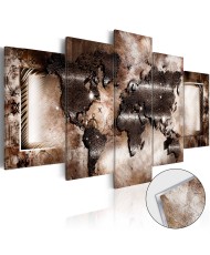 Akrilinis paveikslas – Platininis žemėlapis