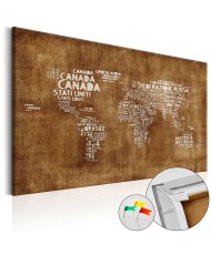 Kamštinis žemėlapis - Prarastas žemėlapis itališkas tekstas