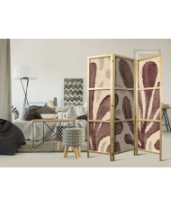 Japoniška kambario pertvara - Banguojantys lapai - Nereguliarios augalų formos Matisse stiliumi