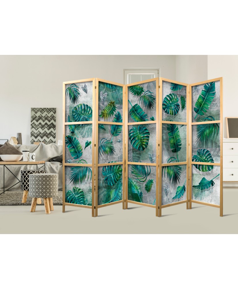 Japoniška kambario pertvara - Lapai ant betono II