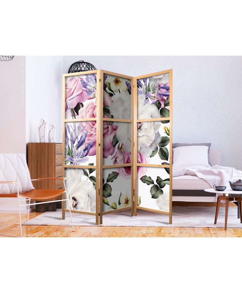 Japoniška kambario pertvara - Gėlių pieva