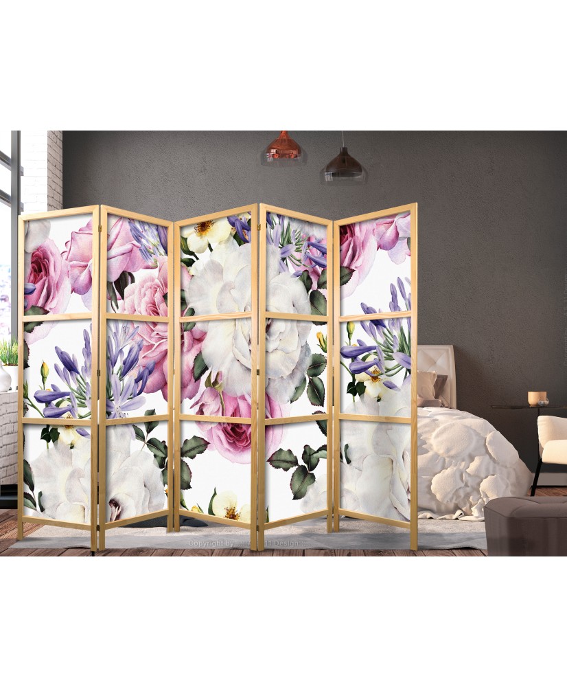 Japoniška kambario pertvara - Gėlių pieva II