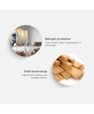 Japoniška kambario pertvara - Botaninė iliustracija - Gėlių ir žolelių piešinys smėliniai pilkais tonais