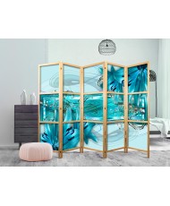 Japoniška kambario pertvara - Šviesiai mėlynos lelijos II