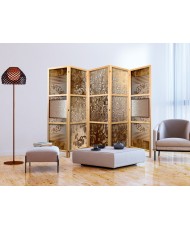 Japoniška kambario pertvara - Auksiniai ornamentai II