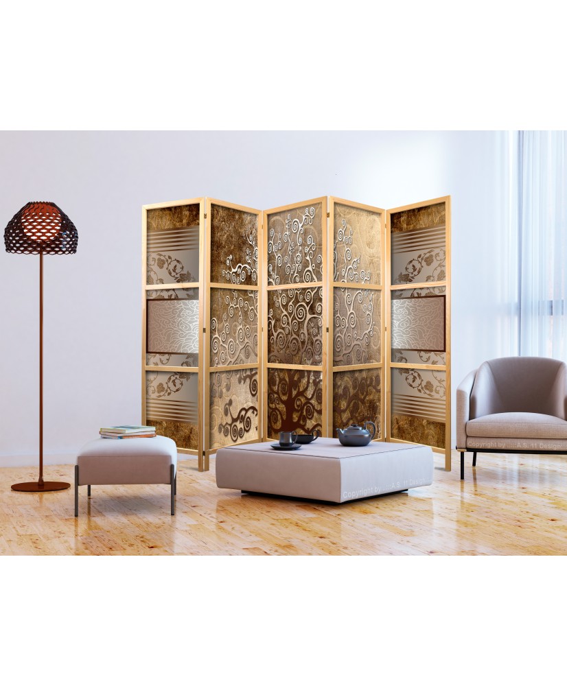 Japoniška kambario pertvara - Auksiniai ornamentai II