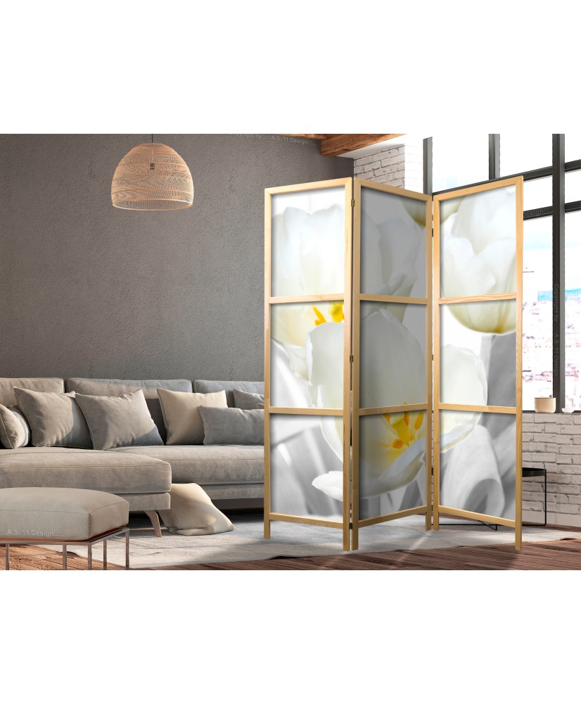 Japoniška kambario pertvara - Švytinčios tulpės I