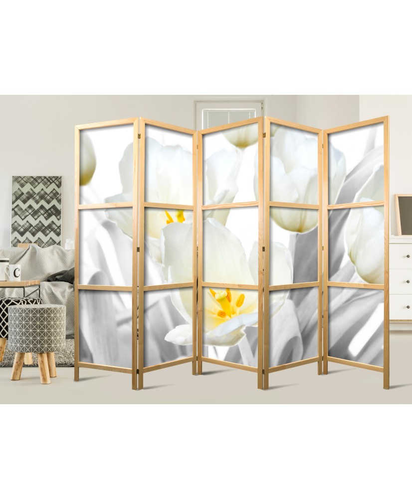 Japoniška kambario pertvara - Švytinčios tulpės II