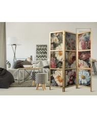 Japoniška kambario pertvara - Gamtos kvapas - gražios sodo gėlės pastelinių spalvų