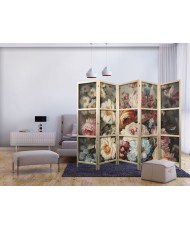 Japoniška kambario pertvara - Gamtos kvapas - gražios sodo gėlės pastelinių spalvų