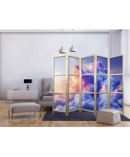 Japoniška kambario pertvara - Debesys lyg nutapyti - aušros potėpiai danguje