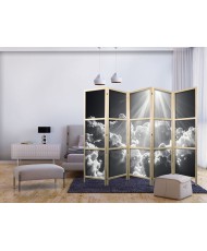 Japoniška kambario pertvara - Viltis debesyse: įkvepiantys saulės spinduliai - pažadink emocijas