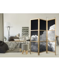 Japoniška kambario pertvara - Atrask begalinį saulės šviesos žaismą - debesys ir šešėliai danguje