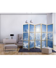 Japoniška kambario pertvara - Dangiška ramybė: šilti saulės spinduliai