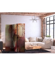 Pertvara - Rožinė abstrakcija - išsilieję akvarelės dažai pavasario spalvomis - 3 dalių