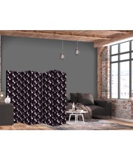 Pertvara - Paukščiai tarp gėlių - fazanai apsupti bijūnų - violetinė - 5 dalių