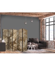 Pertvara - Raižyti gėlių ornamentai švelniais sepijos ir rudais tonais - 5 dalių