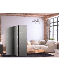 Pertvara - Kosminiai fejerverkai - elegantiškas raštas su mėnuliais ir žvaigždėmis pilkame fone - 3 dalių
