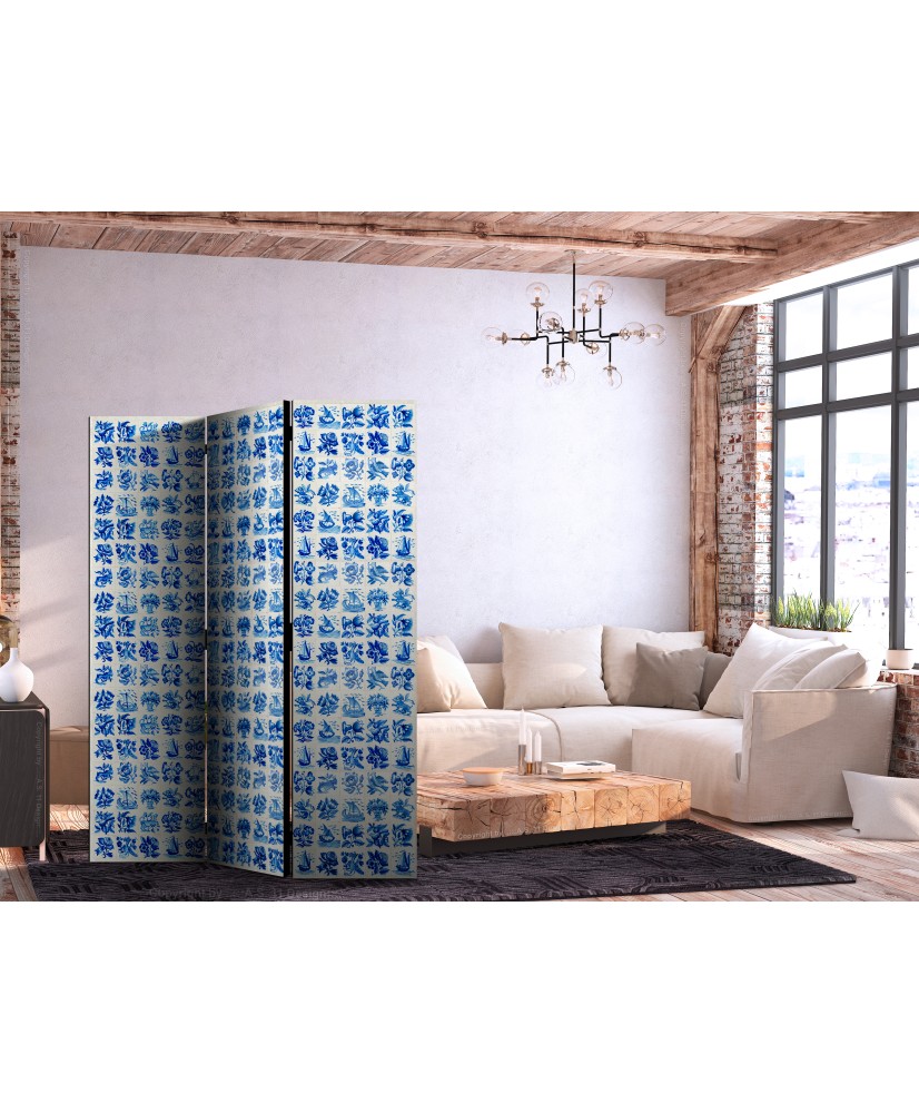 Pertvara - Keraminės plytelės - tradicinės portugališkos mėlynos azulejo plytelės - 3 dalių