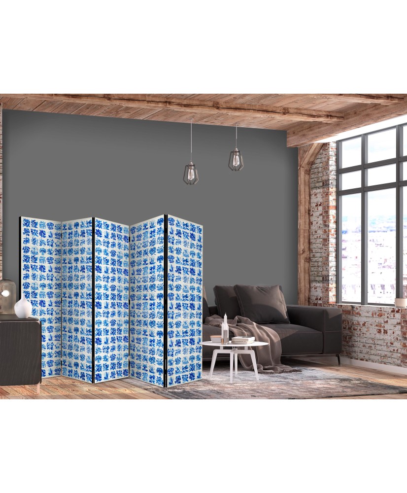 Pertvara - Keraminės plytelės - tradicinės portugališkos mėlynos azulejo plytelės - 5 dalių