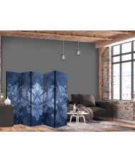Pertvara - Ornamentas mėlynais ir šaltais tonais - tamsiai mėlyna dekoracija - 5 dalių