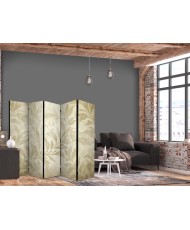 Pertvara - Botaninis motyvas su lapais ir vijokliais smėliniais tonais - 5 dalių