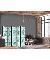 Pertvara - Žuvys šoka virš bangų - rytietiškos žuvys ir vandens lelijos tarp jūros žalumo bangų - 5 dalių