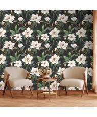 Tapetai - Baltos magnolijos